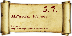 Sümeghi Tímea névjegykártya