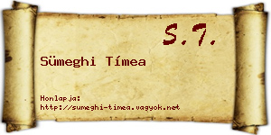 Sümeghi Tímea névjegykártya